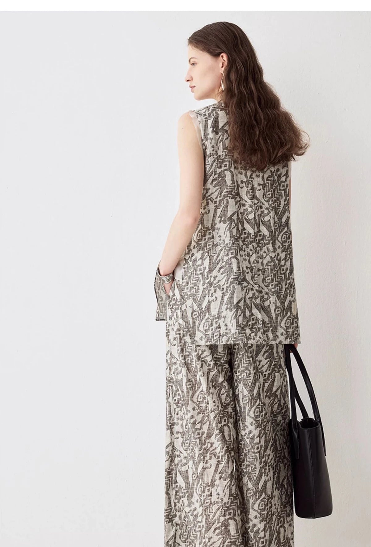 Sienna printed resort set, back view