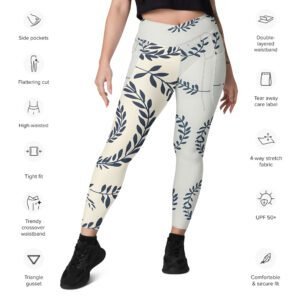 crossover leggings with pockets
